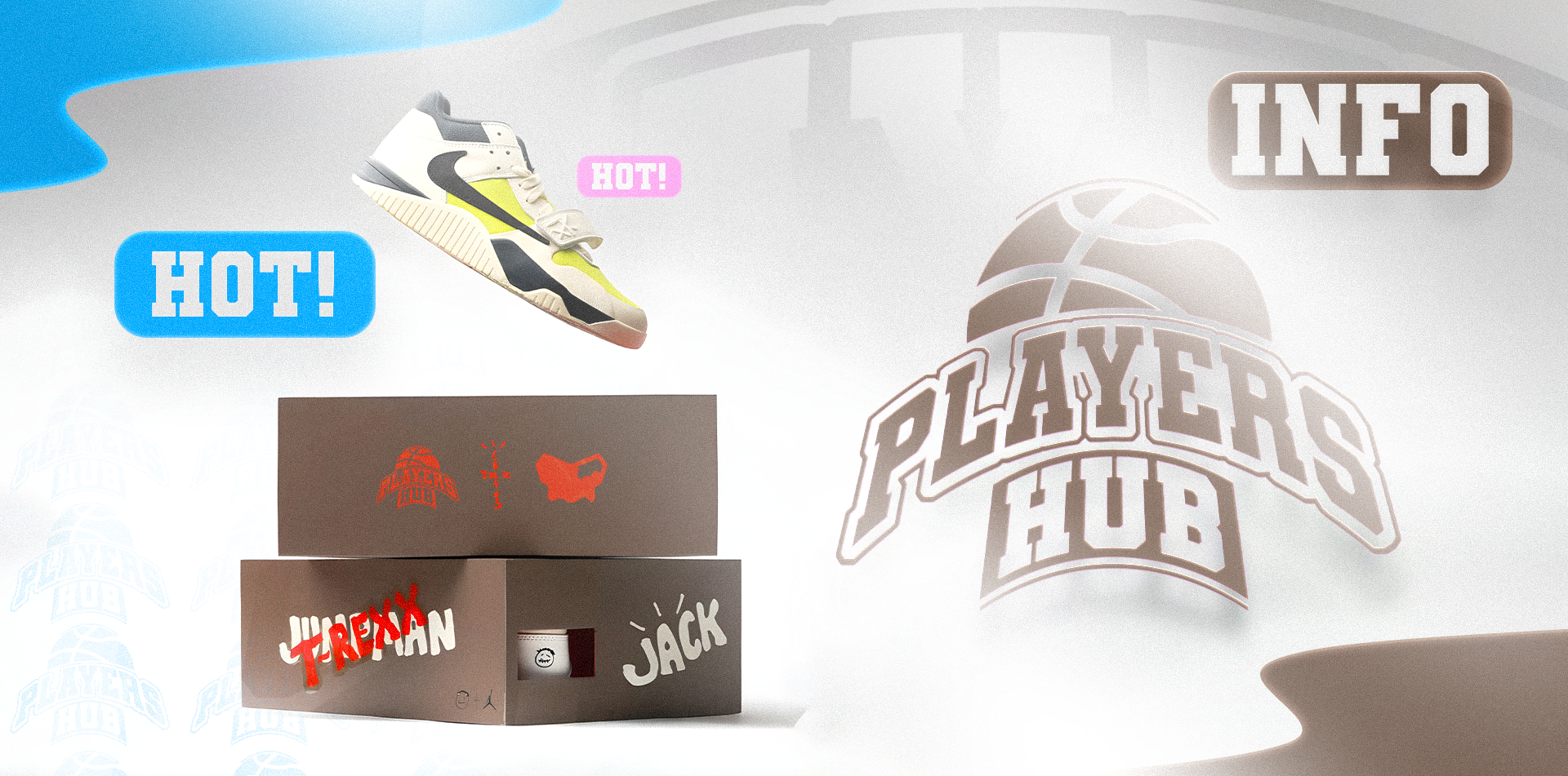 PlayersHub exclusive high-fashion community banner for collectors and athletes